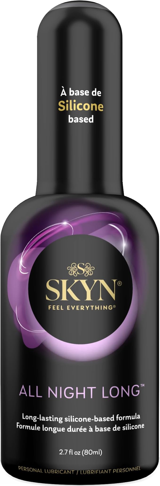 SKYN All Night Long Silicone-Based, Long Lasting Lube (2.7 oz) for Men, Women